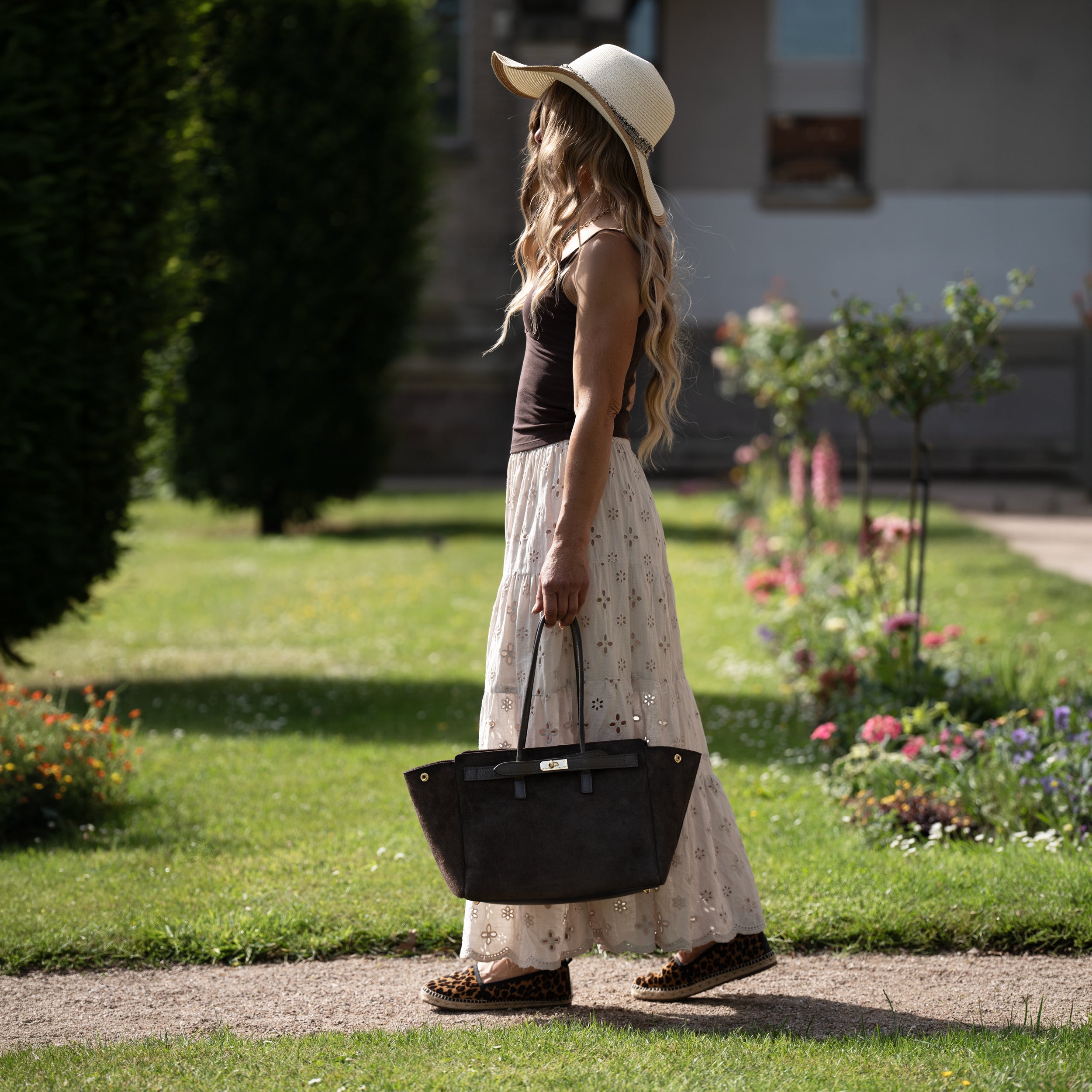 Sac cabas en daim marron - Oud