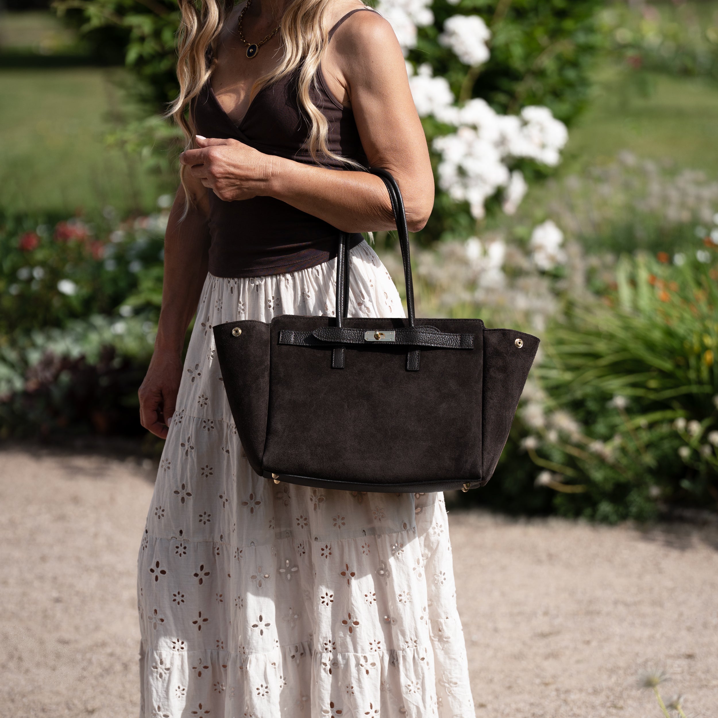 Sac cabas en daim marron - Oud