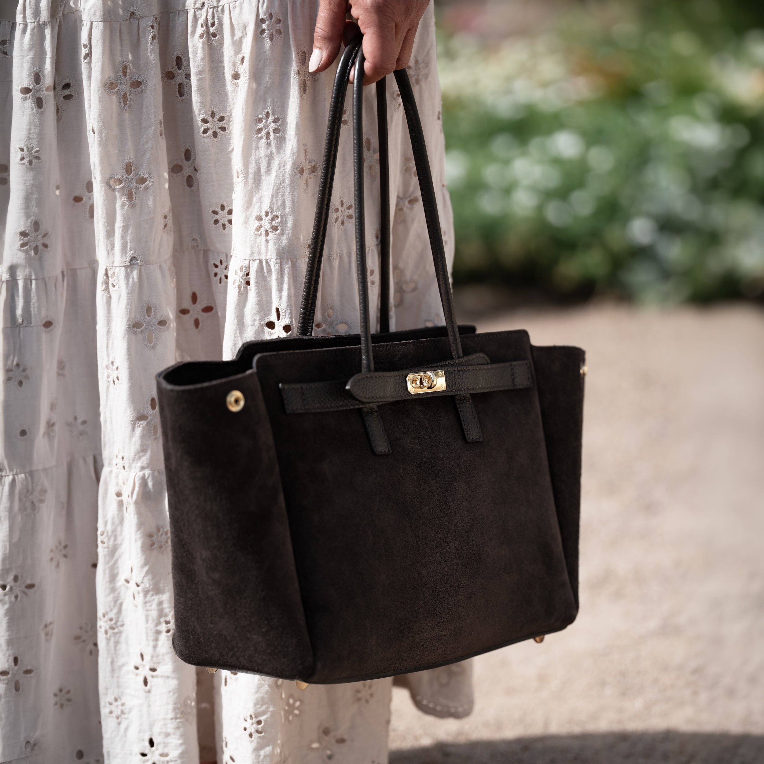 Sac cabas en daim marron - Oud