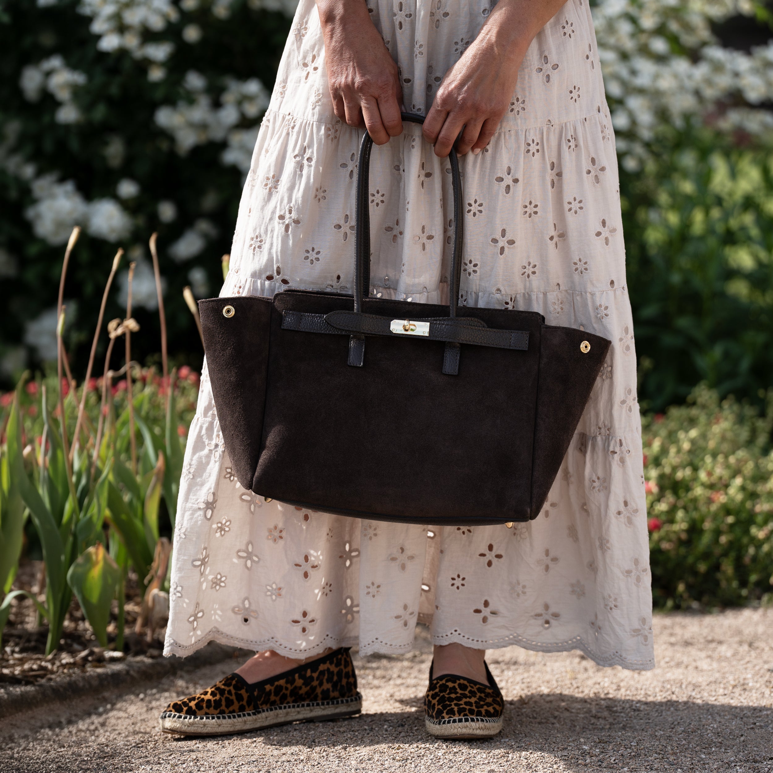 Sac cabas en daim marron - Oud