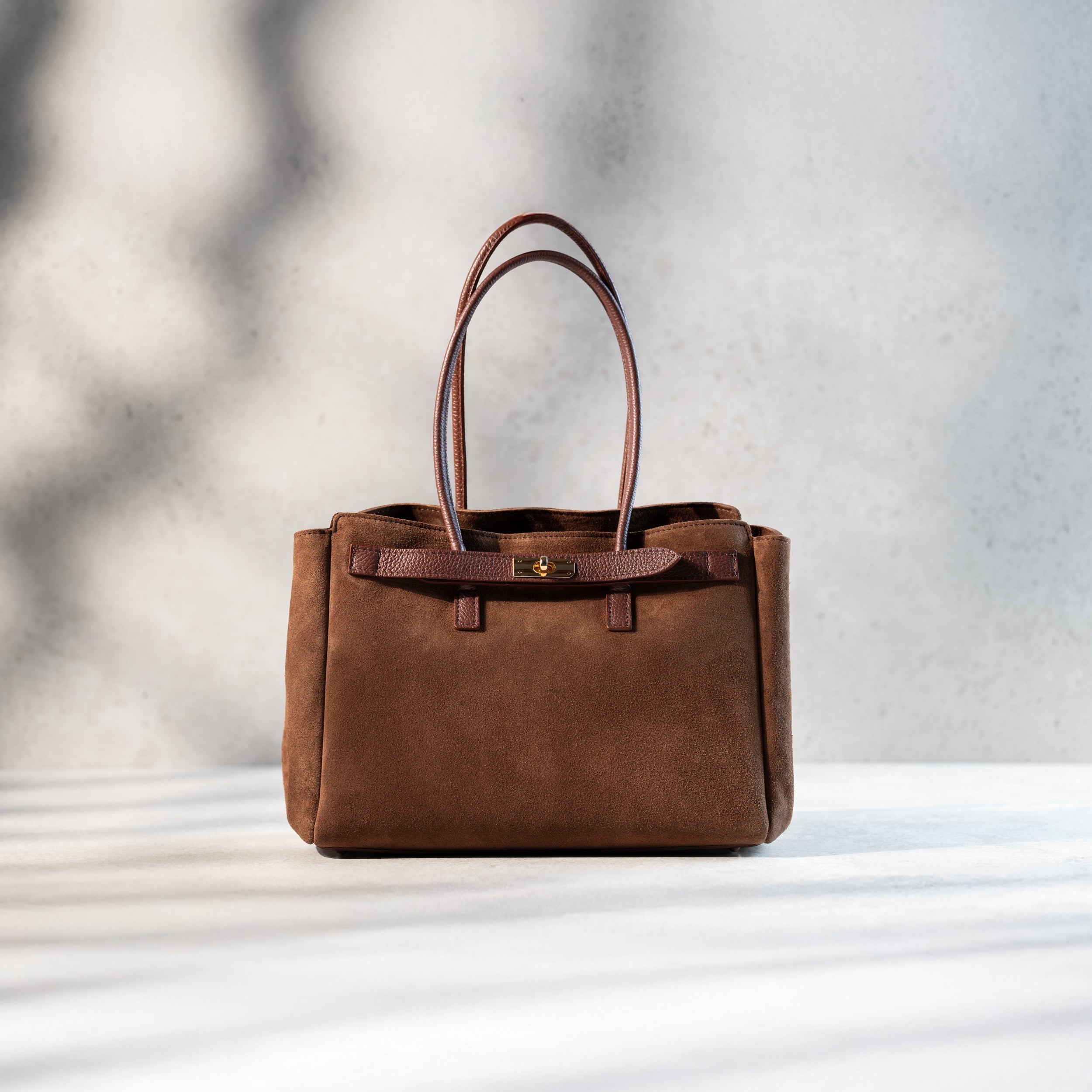 Sac cabas en daim camel - Oud